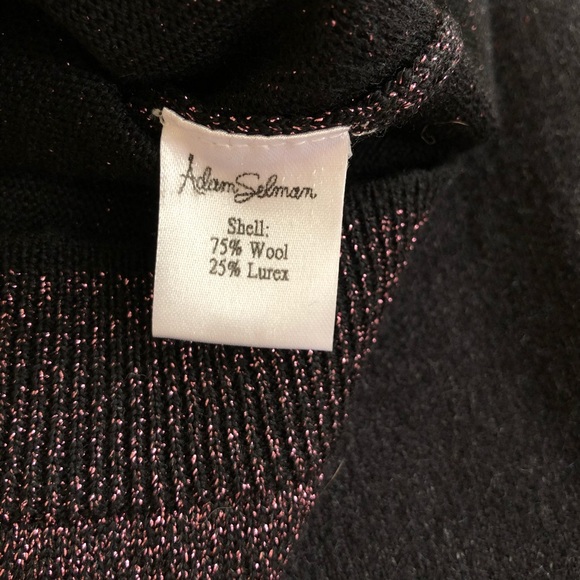 Adam Selman Shimmery Short Sleeve Sweater S - Picture 3 of 3